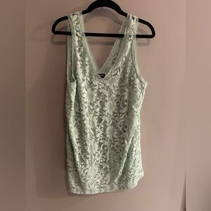 Torrid Mint Lace V-Neck Top